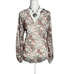 Womens floral casual wear blouse